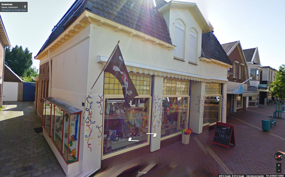 Google Streetview winkel binnen