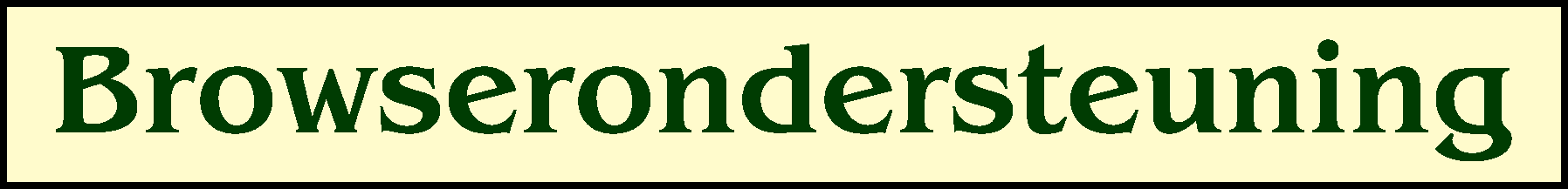 Browserondersteuning